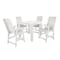 Highwood Usa Weatherly 5pc Square Counter Height Outdoor Furniture Dining Set AD-CNW44-WHE - alternate 1